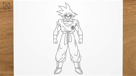 how to draw goko|how to draw goku full body easy.